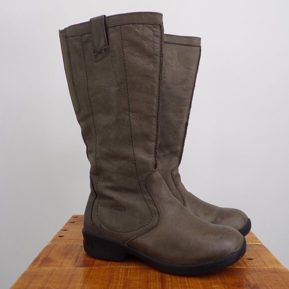 Keen Shoes - Keen Boots Tall Leather Women's Size 7.5 Green